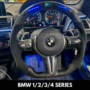 BMW 1/2/3/4 Series Carbon Fibre Custom Steering Wheel (M-Sport)